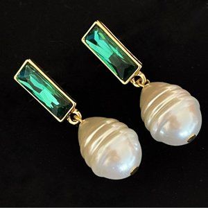 COPY - ✨Stunning Rhinestones Pearl Dangling Earrings New